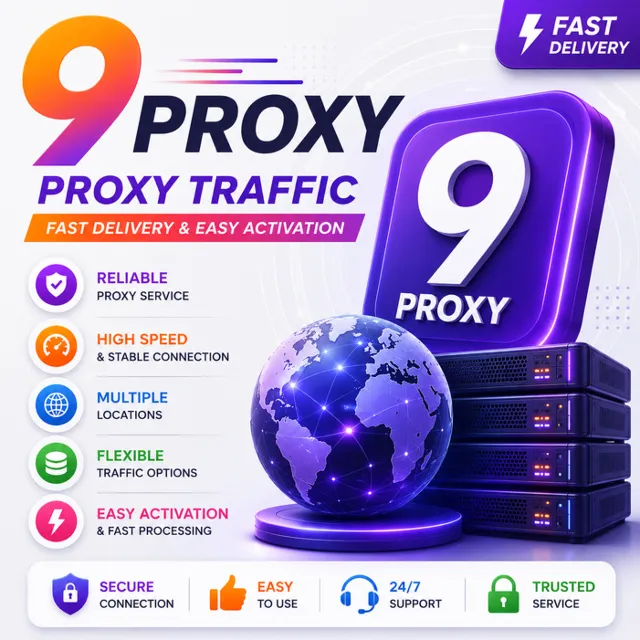 9 Proxy – Прокси-трафик | Быстрая доставка и активация | 9Proxy