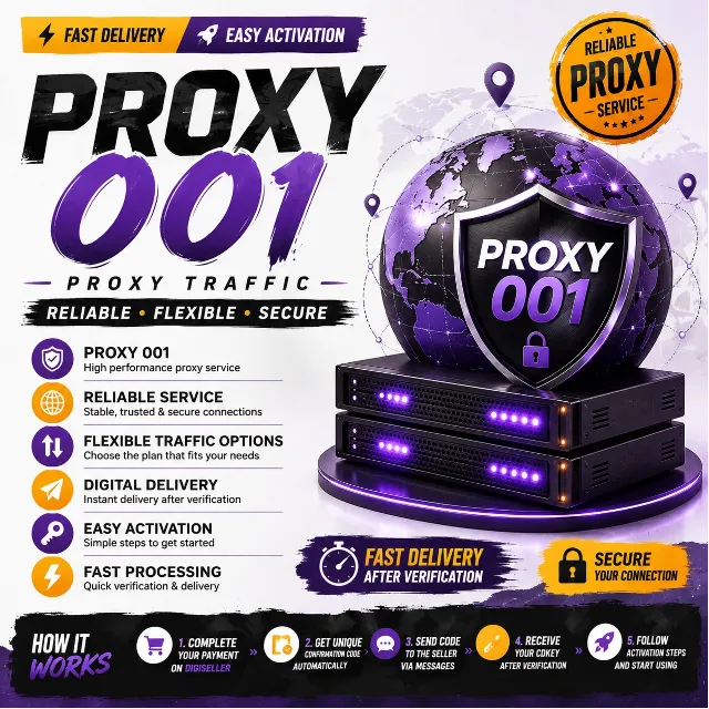 Proxy 001 – Прокси-трафик | Быстрая доставка и активация | Proxy001.com