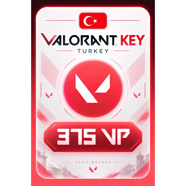 375 VP VALORANT ТУРЦИЯ КЛЮЧ ВАЛОРАНТ ПОПОЛНЕНИЕ