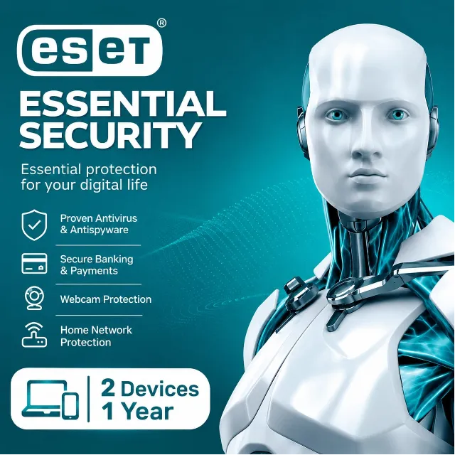Eset Home Security Essential 2 Device 1 Year (Middle East)