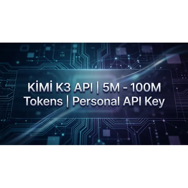 KIMI K3 API | 5M - 100M Токенов | Персональный API Ключ