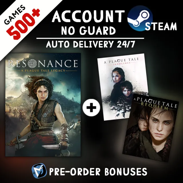 Resonance: A Plague Tale Legacy + Requiem + Innocence + 500 ИГР STEAM АККАУНТ