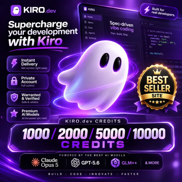 PROMO - KIRO — 1000/2000/5000/10000 CREDITS — CLAUDE OPUS 5, GPT-5