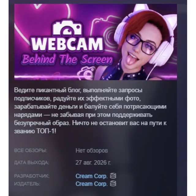 WebCam: Behind The Screen АВТОДОСТАВКА STEAM GLOBAL МГНОВЕННО ЛИЦЕНЗИЯ