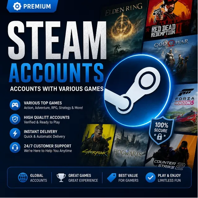 Аккаунт Steam с разнообразными играми | Полный доступ и мгновенная доставка