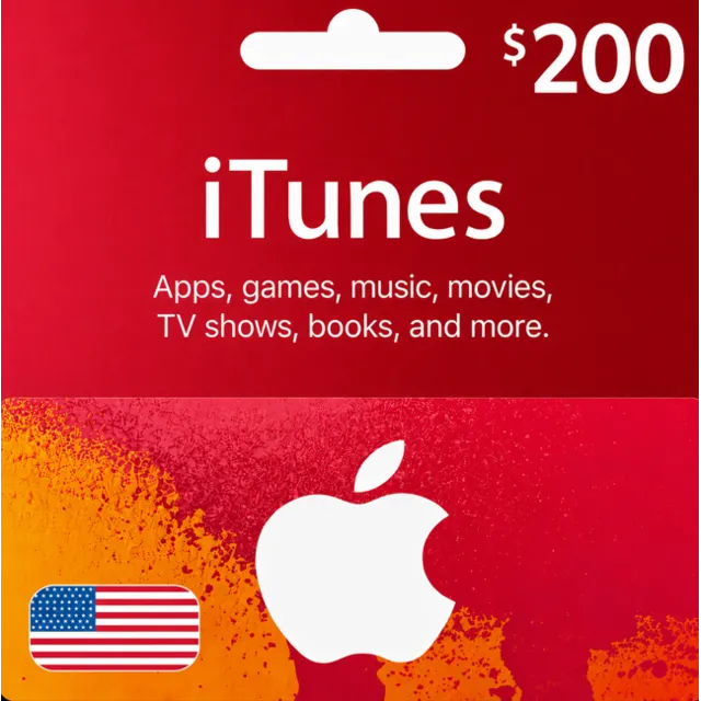 Код активации App Store &amp; iTunes 200 USD (Регион USA)