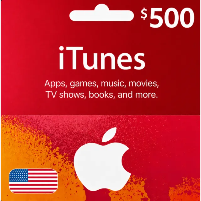Код активации App Store &amp; iTunes 500 USD (Регион USA)