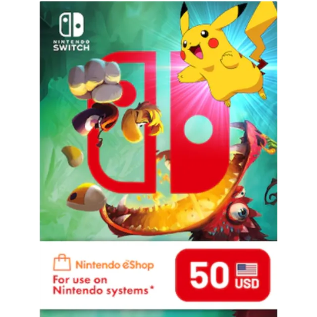 Карта Nintendo 50 USD регион США