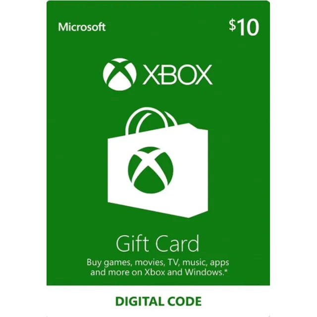 Карта пополнения Xbox  US 10 USD (США)