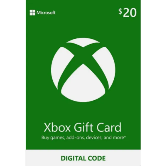 Карта пополнения Xbox  US 20 USD (США)