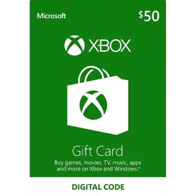 Карта пополнения Xbox  US 50 USD (США)