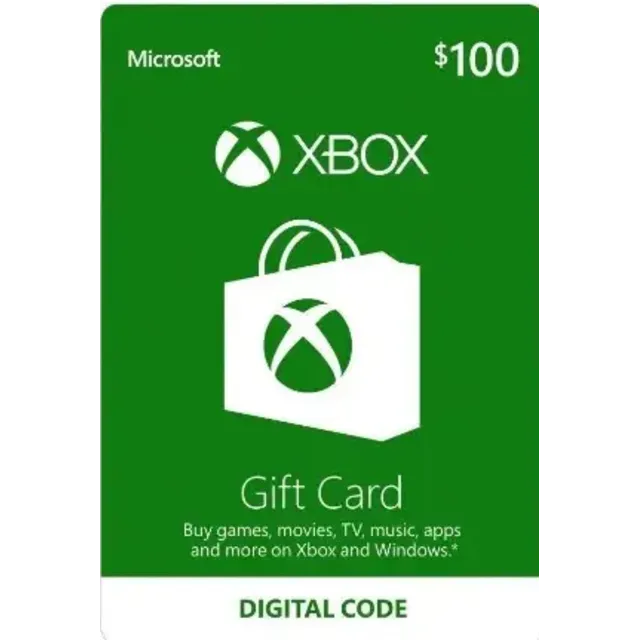 Карта пополнения Xbox  US 100 USD (США)