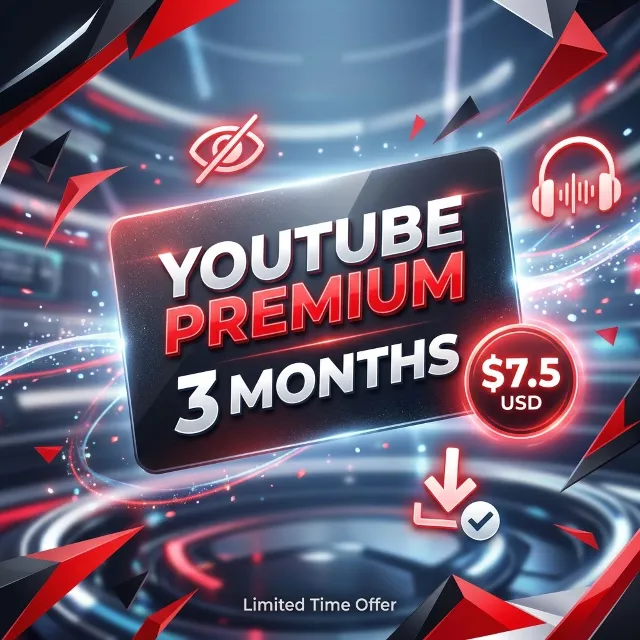 YouTube Premium+Music  3 месяца, глобальный аккаунт, приватный