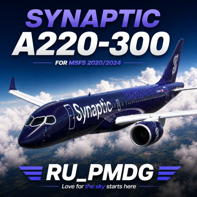 A220 Synaptic for MSFS2020/24 InIManager