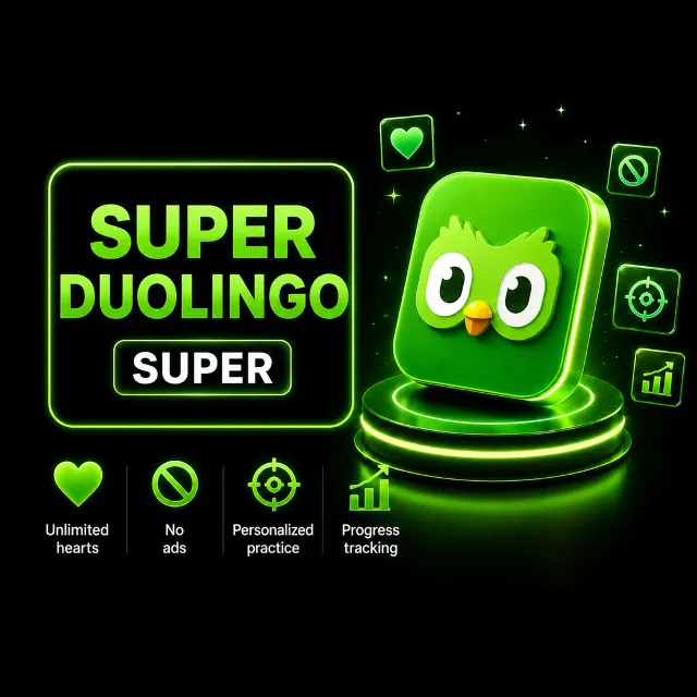 Duolingo Super (12 месяцев) | Активация на вашем аккаунте | Быстрая доставка