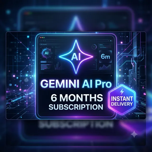 Gemini AI Pro | Gemini Pro | Google Gemini AI | 06 месяцев | Google One 5 ТБ | Veo 3