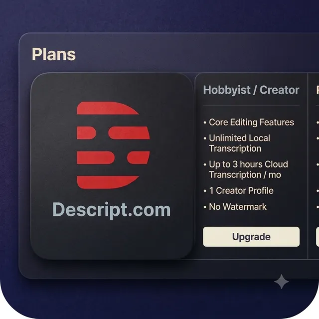 DESCRIPT.COM | Подписка для любителей и создателей контента | Персональная подписка