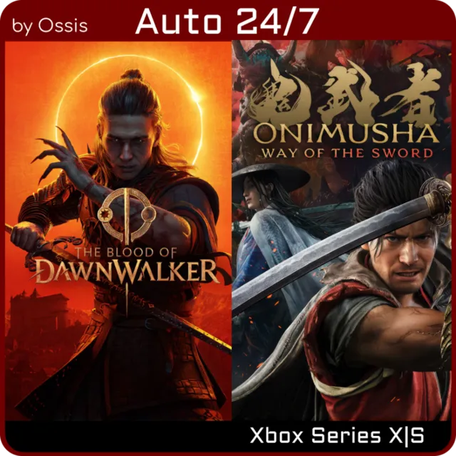 24/7 XBOX Onimusha Way of the Sword + The Blood of Dawnwalker