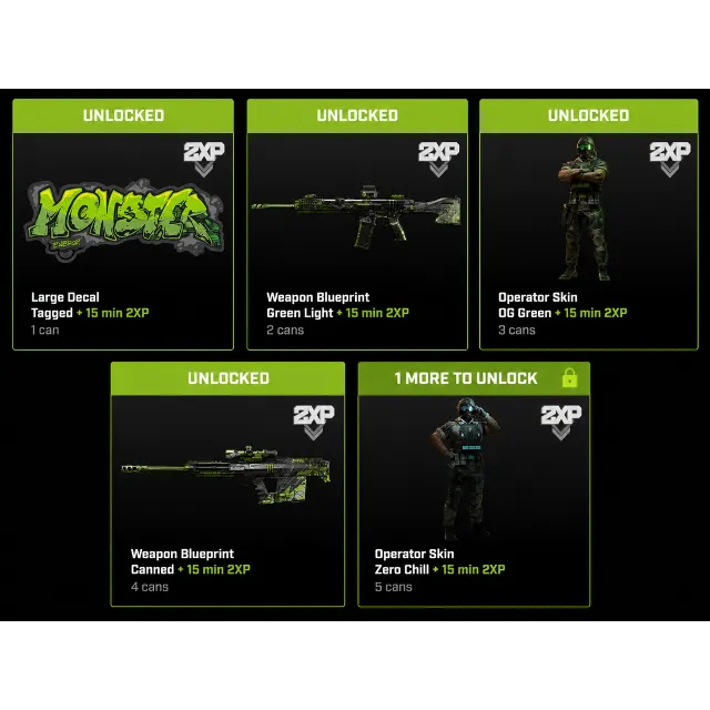 Modern Warfare 4 Monster Energy Bundle|5 кодов | 2 скина оператора + 2 чертежа оружия