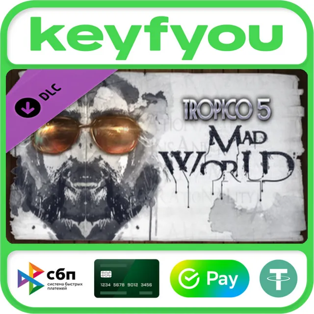 Tropico 5 - Mad World / STEAM DLC КЛЮЧ 🔥