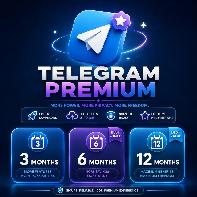 Telegram Premium 3/6/12 months