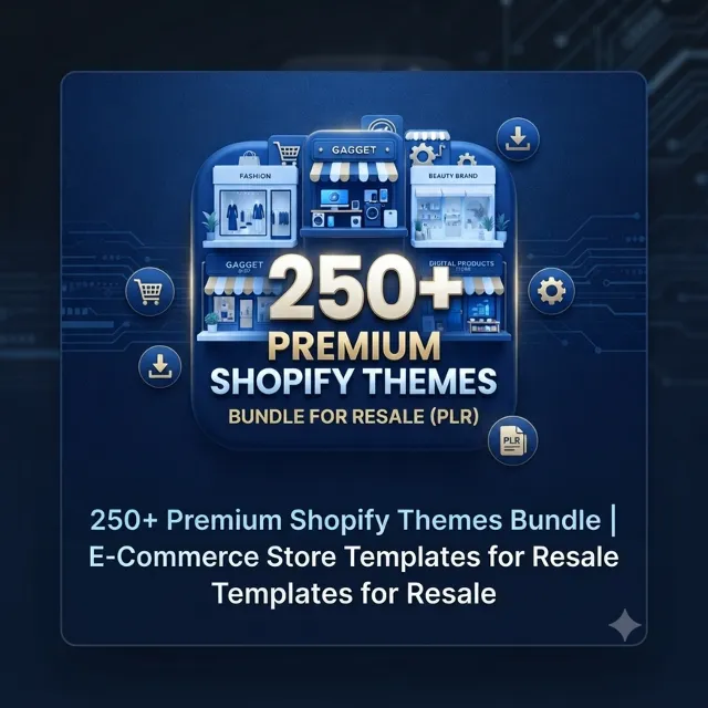 Пакет из 250+ премиальных тем Shopify | Шаблоны для интернет-магазинов с правами пере