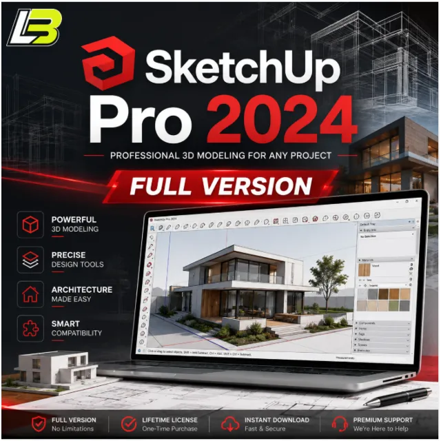 SketchUp Pro 2024 Commercial для Windows
