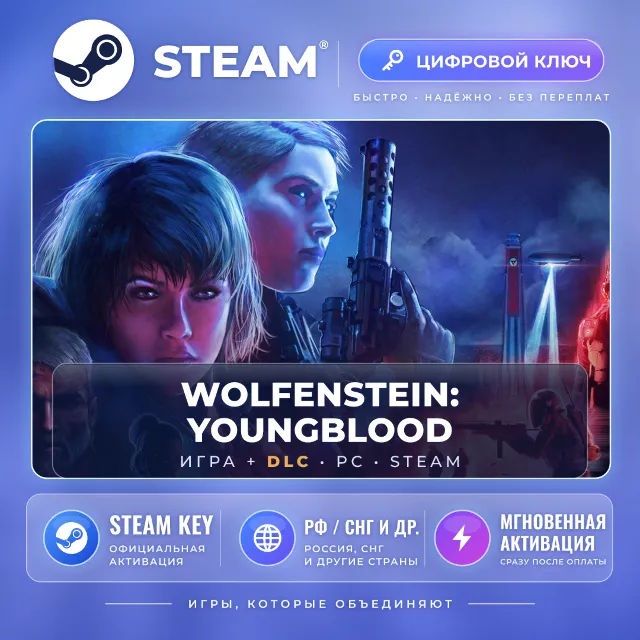 Wolfenstein: Youngblood — Steam ключ и DLC (СНГ)