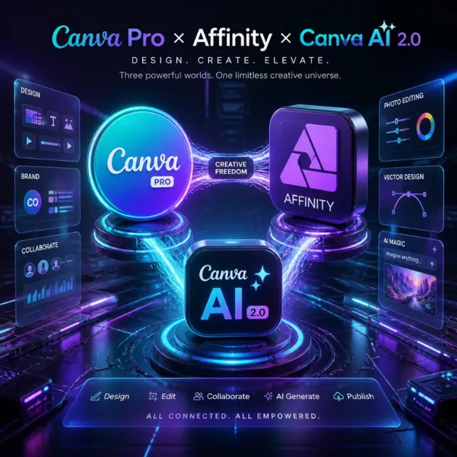 Canva PRO Canva AI 2.0 AFFINITY Full Guarantee