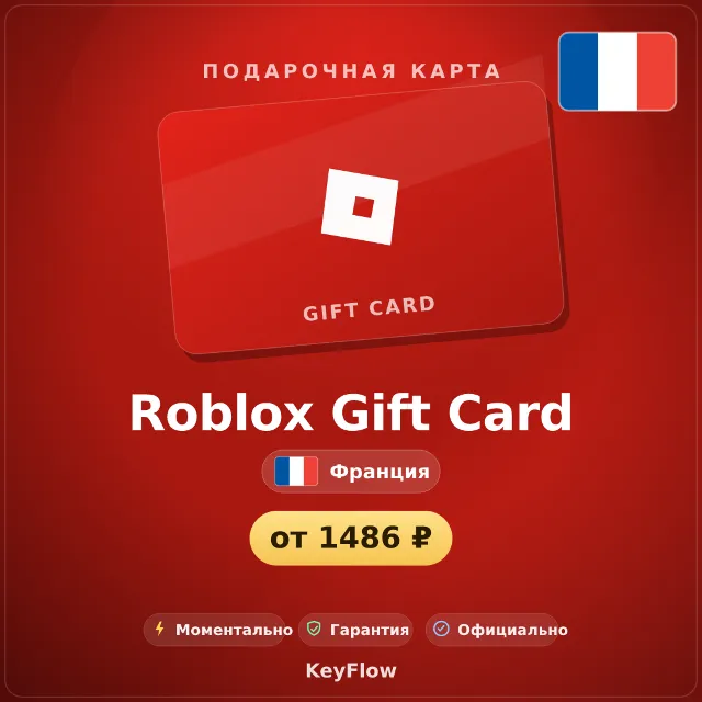 Roblox Gift Card (Франция, EUR) · 10–200