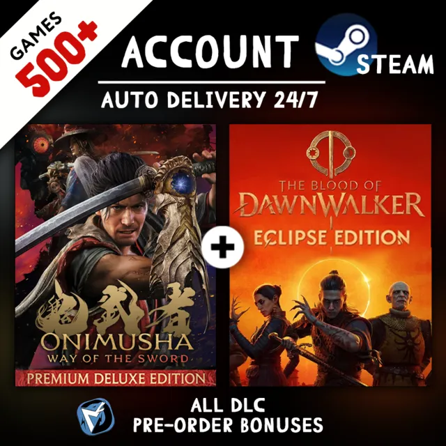 Onimusha: Way of the Sword + The Blood of Dawnwalker + 500 ИГР STEAM АККАУНТ
