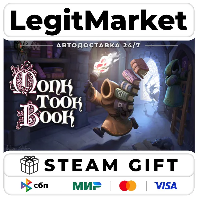 Monk Took Book / Steam АВТО / РУ + МИР