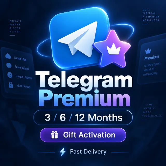 Telegram Premium на 3 6 12 месяцев подарком по Username