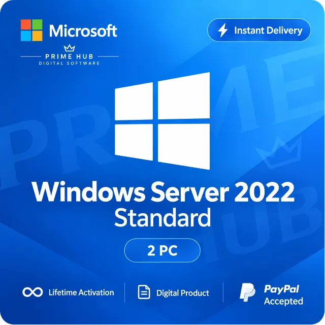 Windows Server 2022 Standard Ключ | 2 ПК | Бессрочная активация