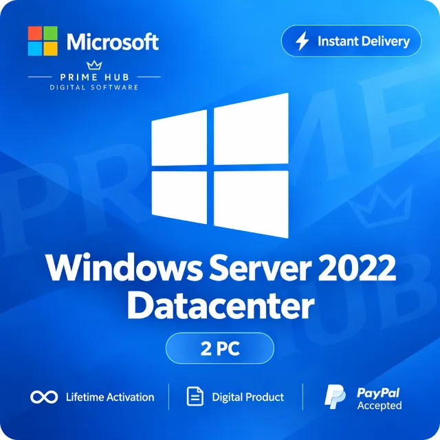 Windows Server 2022 Datacenter Ключ | 2 ПК | Бессрочная активация