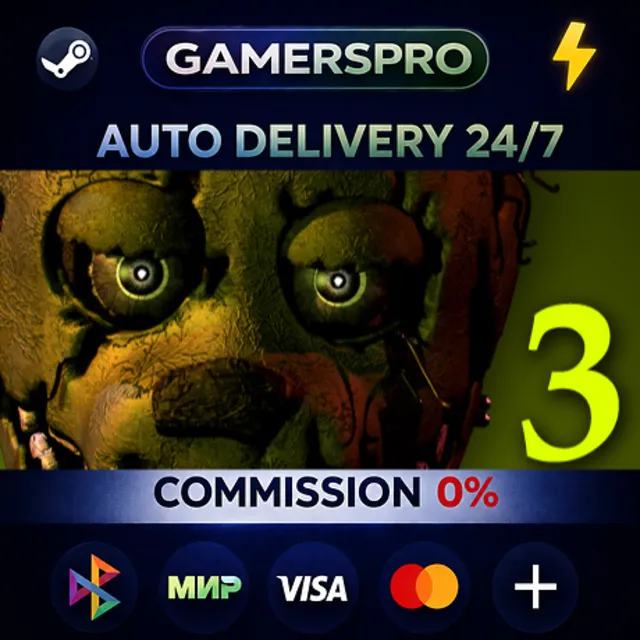 Five Nights at Freddy's 3・ВЫБОР РЕГИОНА・STEAM GIFT АВТО・