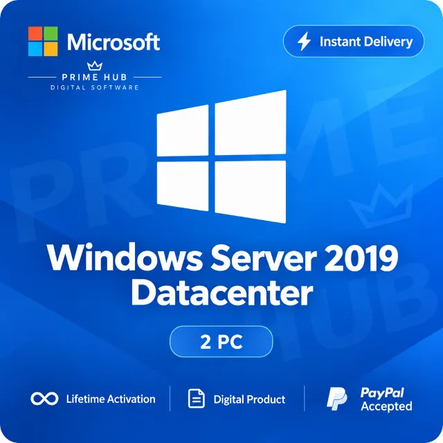 Windows Server 2019 Datacenter Ключ | 2 ПК | Бессрочная активация