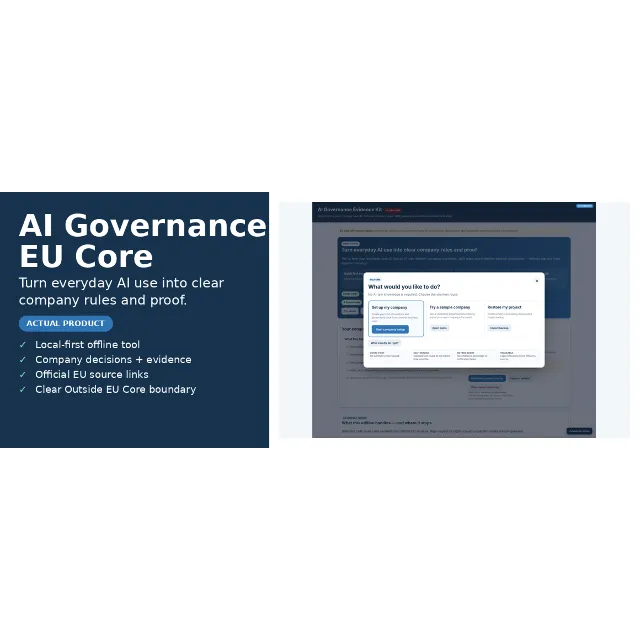 AI Governance EU Core 1.9 набор управления ИИ для компаний ЕС