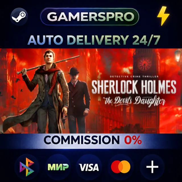 Sherlock Holmes: The Devil's Daughter・ВЫБОР РЕГИОНА・STEAM GIFT АВТО・