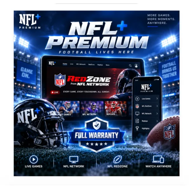Аккаунт NFL Plus / Premium (подписка на 1–12 месяцев)