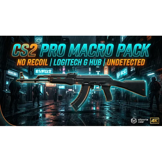 CS2 МАКРОСЫ ДЛЯ LOGITECH G-HUB 🔥 NO RECOIL (АК-47, M4A1-S, M4A4) UNDETECTED