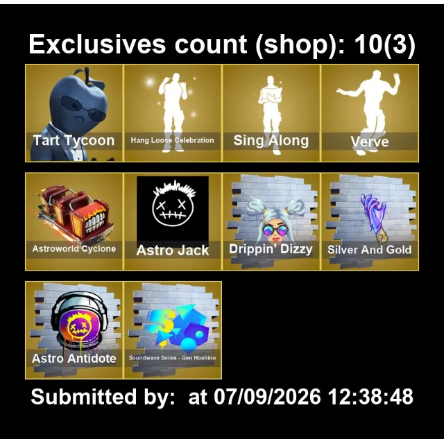 Мгновенный доступ • FN (все платформы) • 220 skins • Tart Tycoon  • Полный доступ
