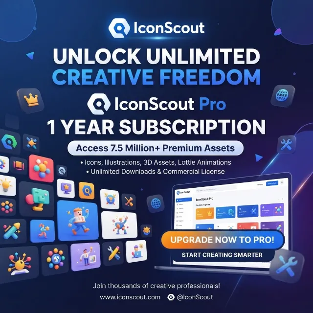 Аккаунт IconScout Pro | Автоматическая доставка | Pro-подписка на 1 год