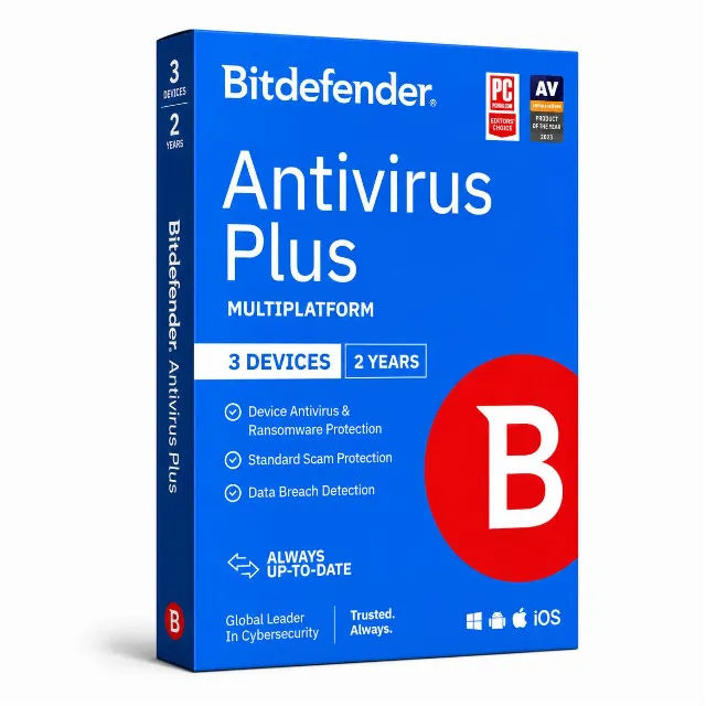 Bitdefender Antivirus Plus 3 Devices 2 Years Multiplatform _ Middle east