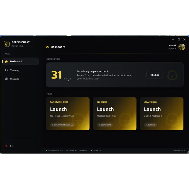 Rainbow Six Siege Ноу Рекойл Макрос 60 дней Golden Cheat лицензионный ключ