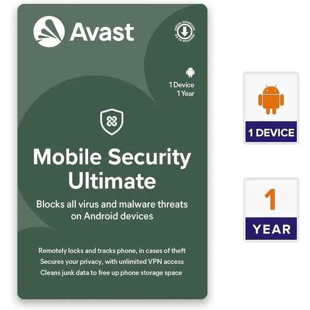 Avast Mobile Security Ultimate 1 Device 1 Year For Android _ Global