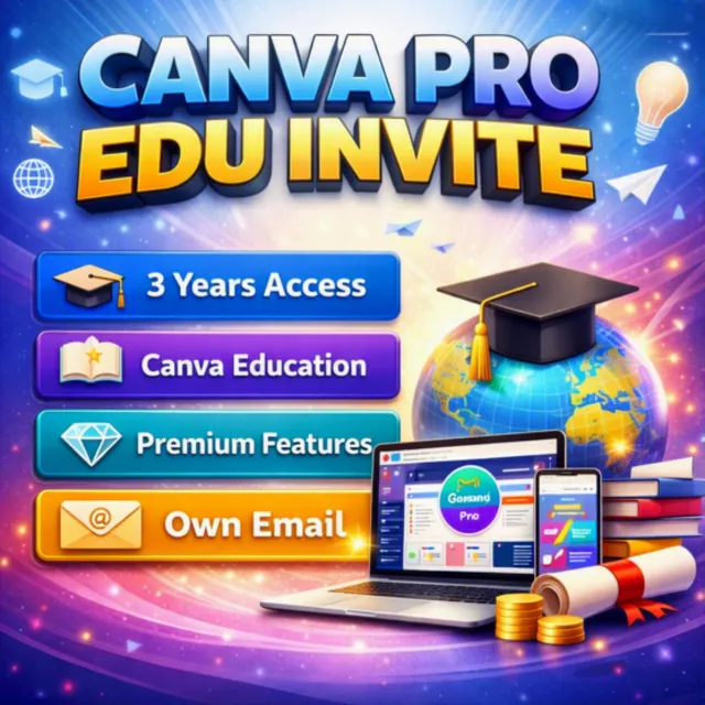 Canva Pro EDU Приглашение на 3 года | Canva Education | Премиум-функции | Своя почта