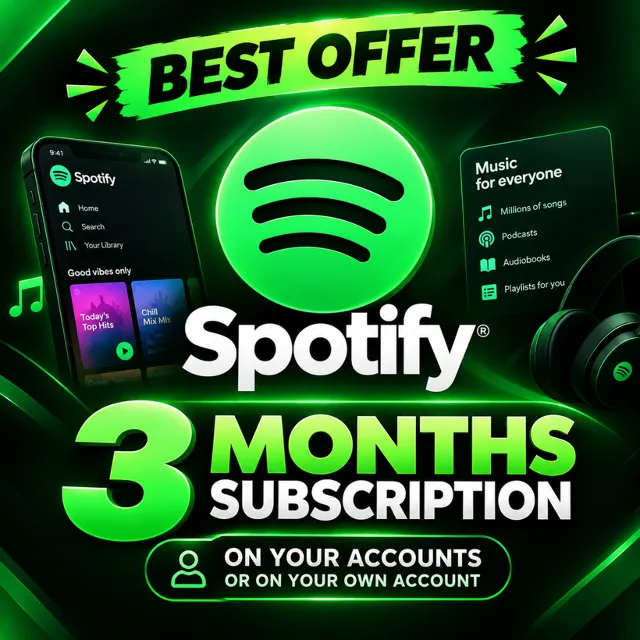 Ссылка для активации 3-месячной подписки Spotify / лучшее предложение