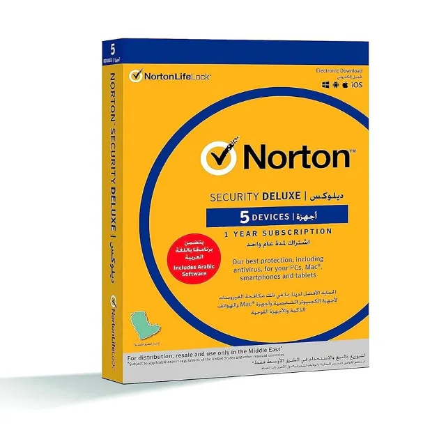 NORTON SECURITY DELUXE 1 USER 5 DEVICES 1 YEAR _ Africa(AF)