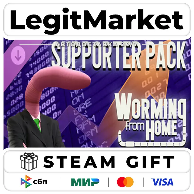 DLC Worming from Home - Supporter Pack / Steam АВТО / РУ + МИР